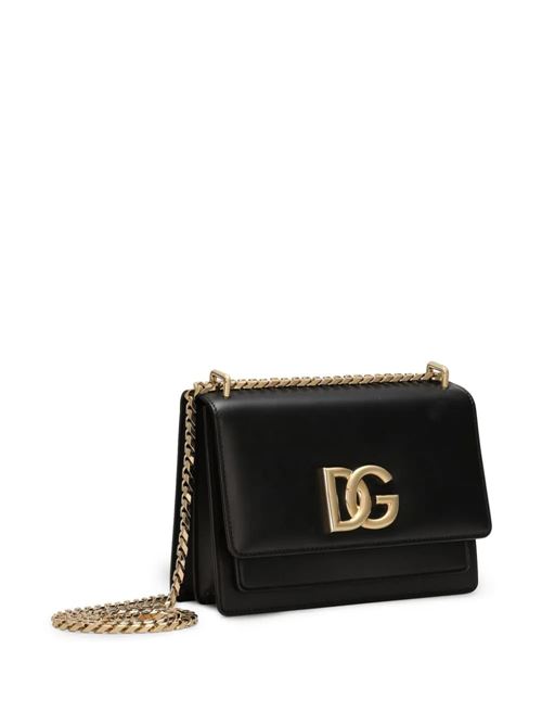 Borsa nera con placca con logo Dolce & Gabbana | BB7599AW57680999